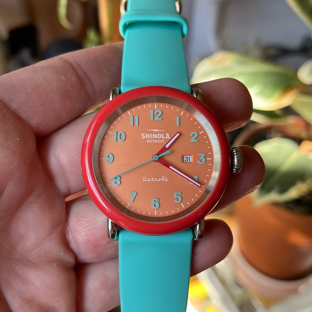 Shinola Detrola Silly Putty Stainless Steel Watch